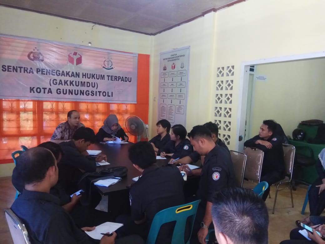 Foto : Bawaslu Kota Gunungsitoli melaksanakan Rapat Bawaslu Award 2019
